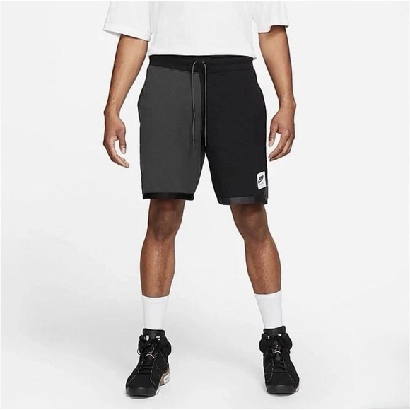 Nike Jordan Jumpman Classics Sweat Shorts Black Gray Men's Small Retro Workout - Picture 3 of 5